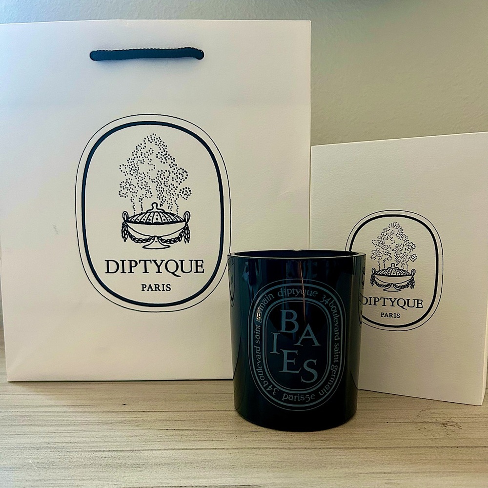 Diptyque Baies Medium Glass Candle Vessel